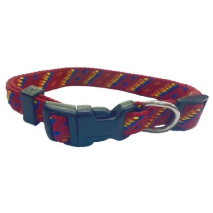 COLLAR NYLON 20MM 35-50CM AZTECA AZUL - Imagen 2