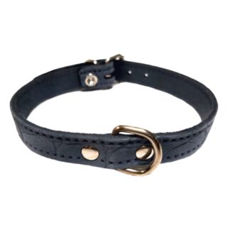 COLLAR PIEL LABRADO 12x300mm. AZUL