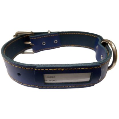 COLLAR CUERO BUZON NEGRO 50x3cm - Imagen 5