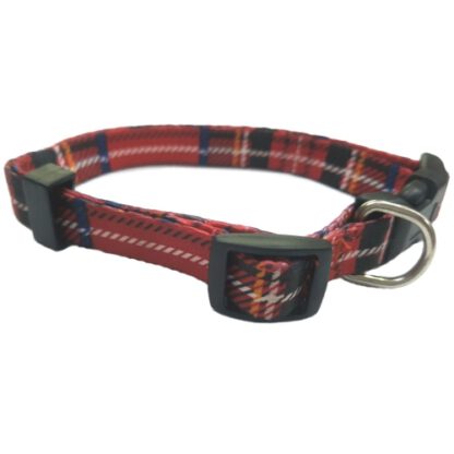 COLLAR NYLON 10 MM* 20-30 CM ESCOCE ROJO - Imagen 3
