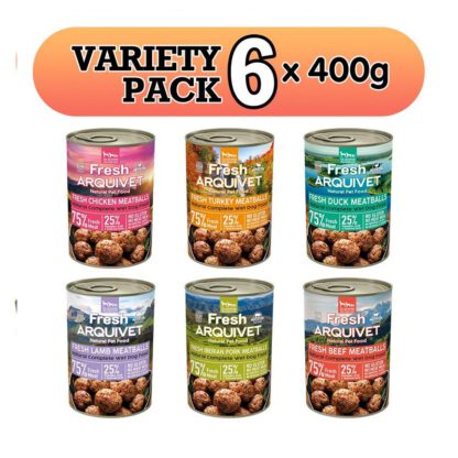 VARIETY PACK - 6 unidades x 400 g - Arquivet Albondigas - Imagen 2