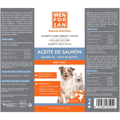 ACEITE DE SALMON 500ml. Menforsan - Imagen 2