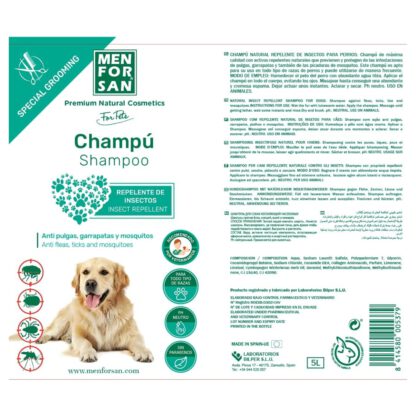 MENFORSAN CHAMPU REPELENTE C/Citronela 5 Litros - Imagen 2