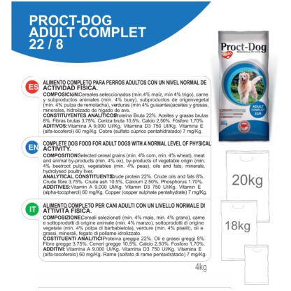 PROCT-DOG ADULT COMPLET 20 KG. - Imagen 2
