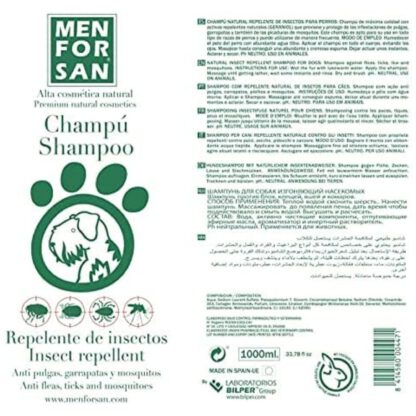 MENFORSAN CHAMPU REPELENTE C/Citronela 300ml. - Imagen 2