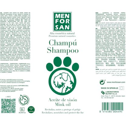 MENFORSAN CHAMPU ACEITE DE VISON 1 LT. - Imagen 2