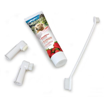 SET DENTAL PARA PERROS AROMA FRESA - Imagen 2