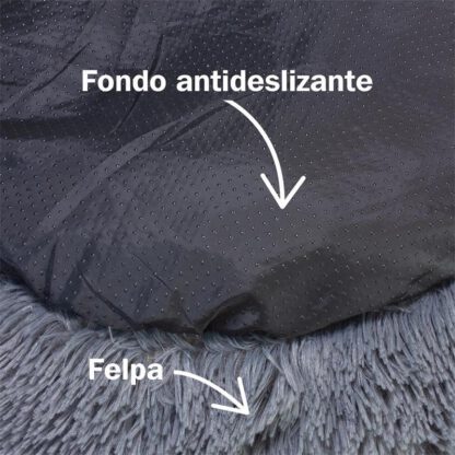 CAMA REDONDA SUAVE GRIS OSCURO 70cm. - Imagen 3