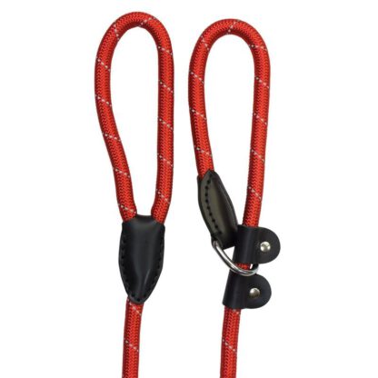 TIRADOR y COLLAR NYLON REFLECTANTE ROJO - Imagen 3