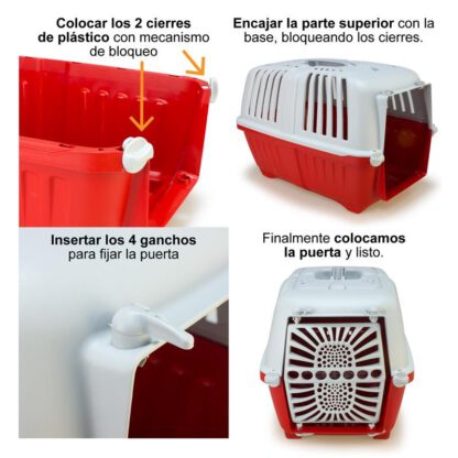 TRANSPORTIN PRATIKO 48 x 31,5 x 43 CM. - Imagen 3