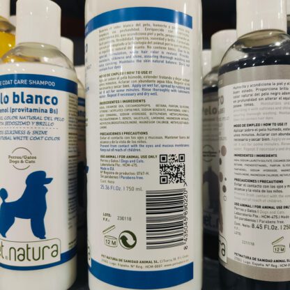 CHAMPU PELO BLANCO 250cc.PETNATURA - Imagen 4