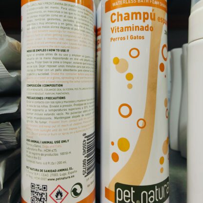 CHAMPU ESPUMA SECA  210ml. PetNatura - Imagen 2
