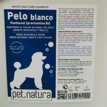 CHAMPU PELO BLANCO 250cc.PETNATURA - Imagen 6