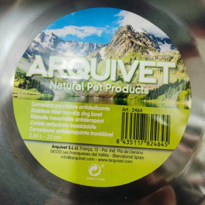 COMEDERO ACERO INOX.ANTIDESLIZANTE 15cm./ 0,3Lts. - Imagen 3