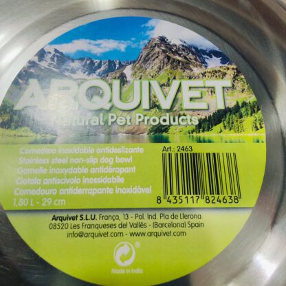 COMEDERO ACERO INOX.ANTIDESLIZANTE 15cm./ 0,3Lts. - Imagen 4