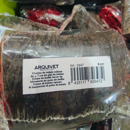 Cuernos de Búfalo rellenos de Palito de Piel 8 cms./ 20 Uds. - Imagen 3