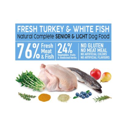 Arquivet Fresh SENIOR Light Pavo & White Fish 10 Kg. - Imagen 2
