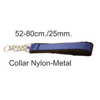 COLLAR NYLON/METAL AZUL ***