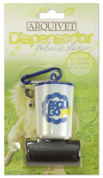 DISPENSADOR DE BOLSAS DE PLASTICO + 2 BOLSAS ***