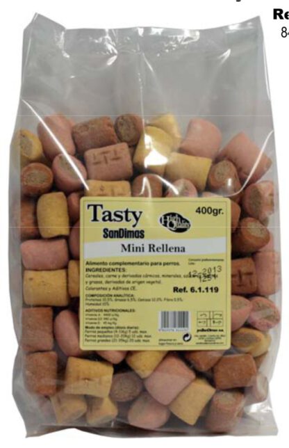 GALLETAS TASTY MINI RELLENAS 400 GR.SAN DIMAS