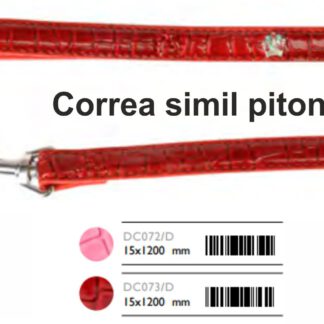 CORREA PITON Con corona strass 15x1200. Azul