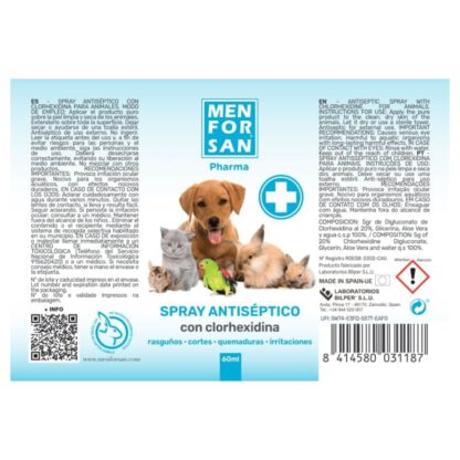 SPRAY ANTISEPTICO CLOREXIDINA 60ml MENFORSAN - Imagen 2