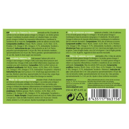 ACEITE DE SALMÓN 250ml. - Imagen 2
