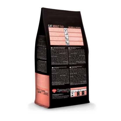 OPTIMA NOVA CAT ADULT SALMON PATATA 2 KG. - Imagen 2