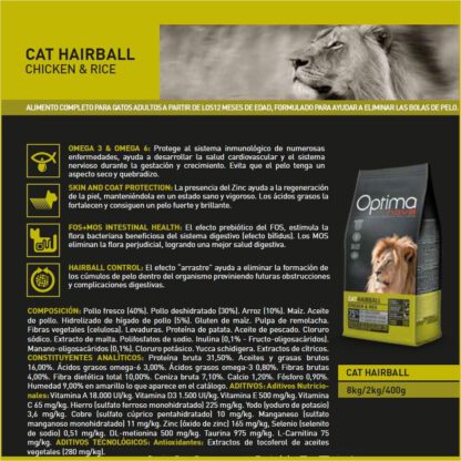 OPTIMA NOVA CAT HAIRBALL 2 KG. - Imagen 3