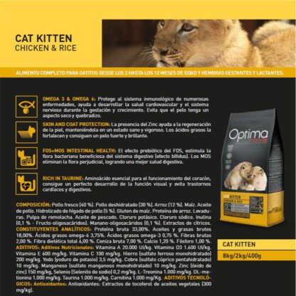 OPTIMA NOVA CAT KITTEN 400 GR. - Imagen 2