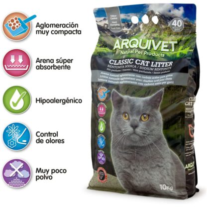 ARENA NATURAL BENTONITE Carbon Active 10 Kg. - Imagen 3