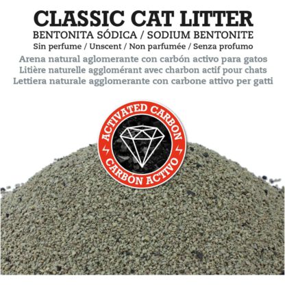ARENA NATURAL BENTONITE Carbon Active 10 Kg. - Imagen 4