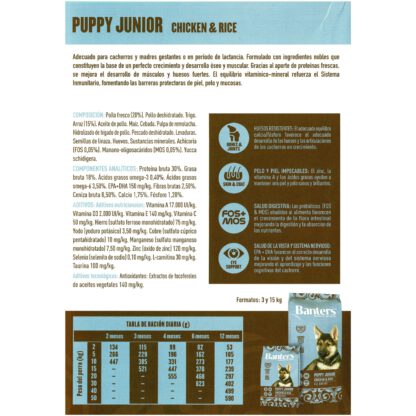 BANTERS DOG PUPPY JUNIOR 3 KG. - Imagen 2