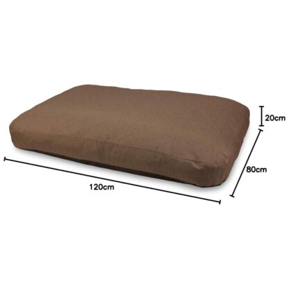COLCHON MARRON CHOCOLATE 120x80x20cm. - Imagen 2