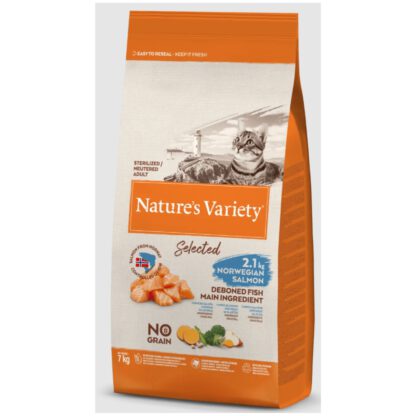 NATURES VARIETY CAT SELECTED STERILIZED SALMON 3 Kg. - Imagen 5