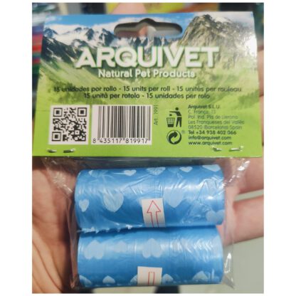 BOLSAS HIGIENICAS 2 Rollos x 15 bolsas. Arquivet - Imagen 5
