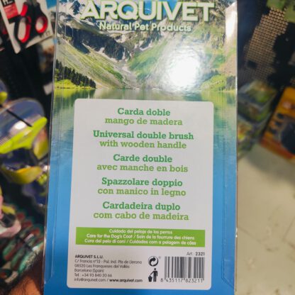 CARDA DOBLE CON MANGO MADERA. ARQUIVET - Imagen 3