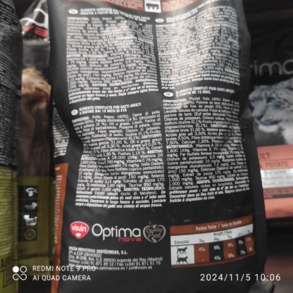 OPTIMA NOVA CAT ADULT POLLO PATATA 2 KG - Imagen 6
