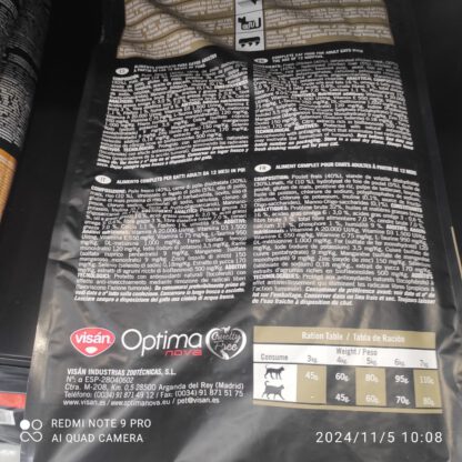 OPTIMA NOVA CAT ADULT CHICKEN RICE 2 KG. - Imagen 6