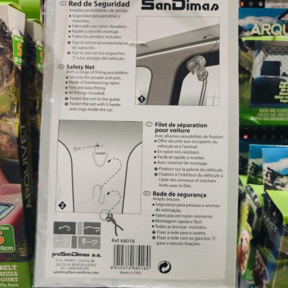 RED DE SEGURIDAD PARA COCHE 84x64cm. - Imagen 2