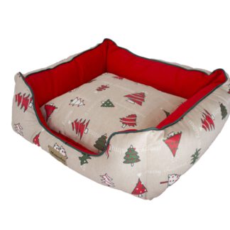 CUNA NAVIDAD ABETOS ROJO 45X40X20  ***