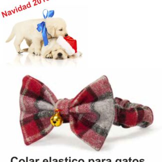 COLLAR ELASTICO MASCOTA Palomita Navidad