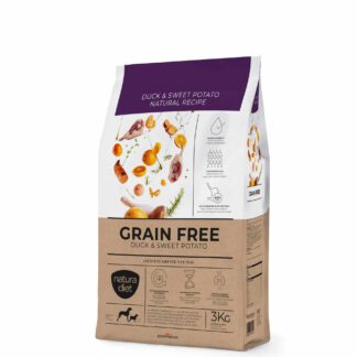 NATURA DIET GRAIN FREE Duck & Sweet potato 3 Kg