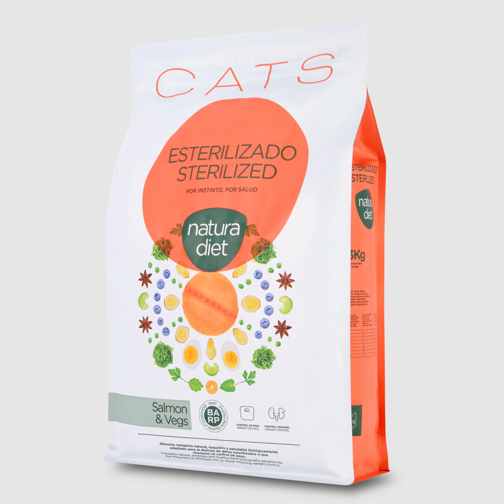 NATURA DIET Cat Sterilized Salmon 3 Kg