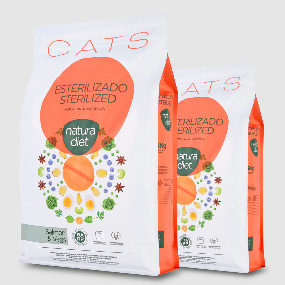 NATURA DIET Cat Sterilized Salmon 3 Kg - Imagen 4