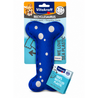 Juguete para perro dino hueso azul