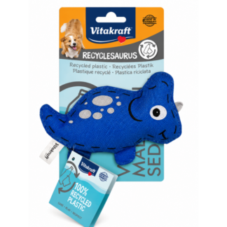 Juguete para perro mini dino azul