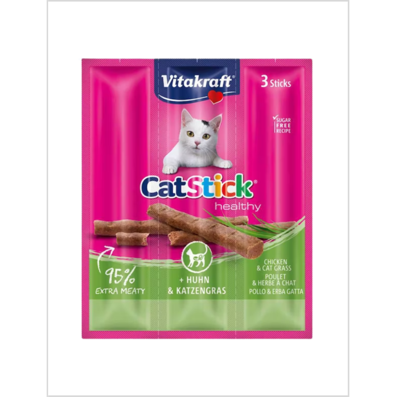 Cat Stick pollo con hierba gatera 18 g (3 unidades por pack)