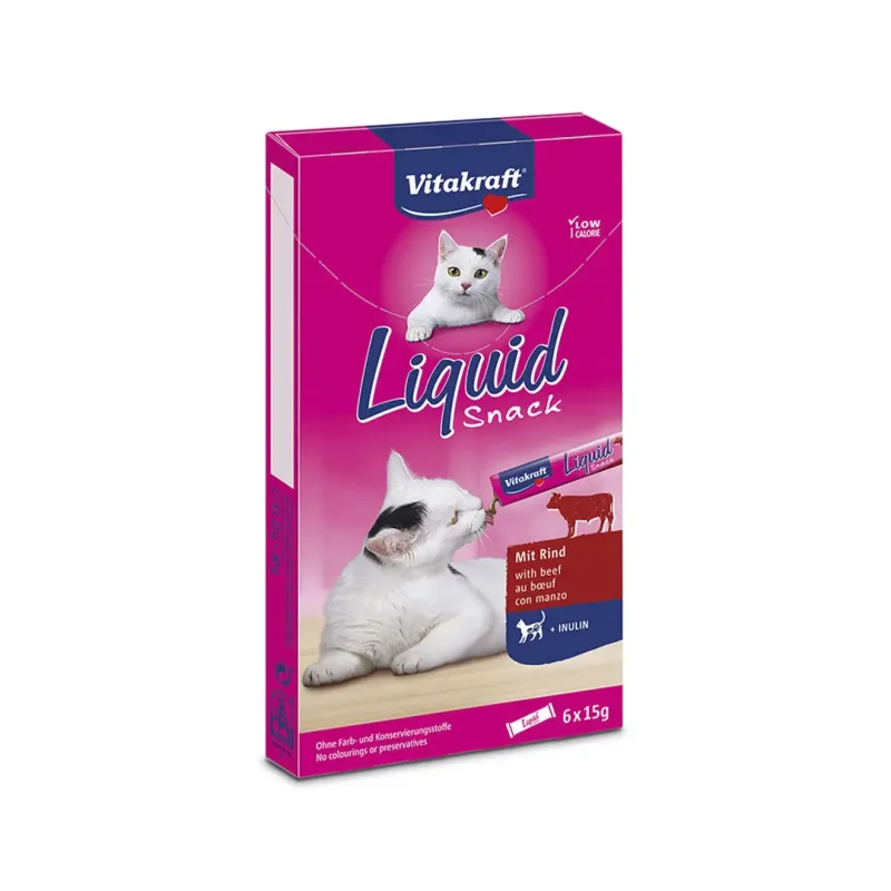 Cat Liquid Snack ternera con inulina 90 g