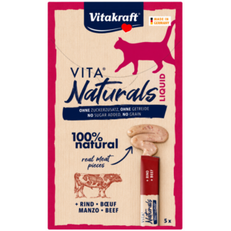 Vita Naturals Liquid Snack ternera, 5 unidades de 15g (75g)